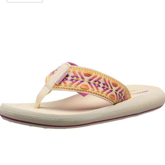 skechers asana flip flops
